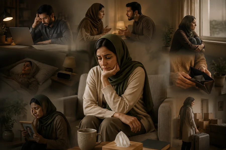 عوامل مؤثر بر افسردگی شامل عوامل روانشناختی زیستی و اجتماعی