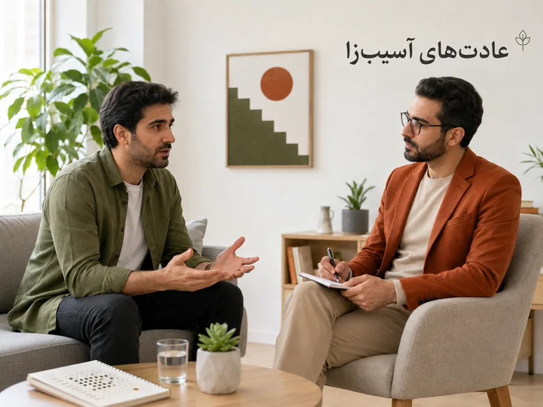 مشاوره فردی برای عادتها و رفتارهای آسیبزا جلسه مشاوره فردی برای کنترل عادتهای آسیبزا و رفتارهای خارج از کنترل
