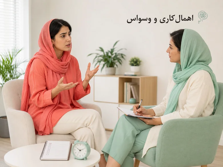 مشاوره فردی چیست؟ راهنمای کامل حل مشکلات روانی، خودشناسی و بهبود کیفیت زندگی مشاوره فردی جلسه مشاوره فردی برای درمان اهمالکاری، بینظمی و وسواس فکری عملی