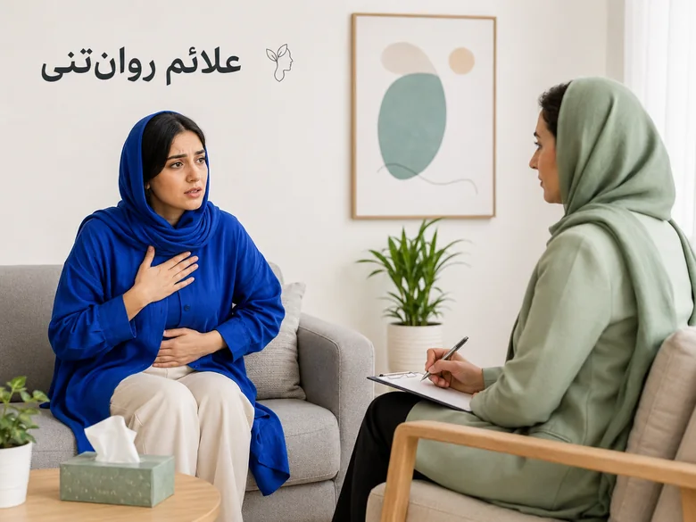 مشاوره فردی برای مشکلات روانتنی جلسه مشاوره فردی برای مدیریت علائم روانتنی و استرس مرتبط با بیماری جسمانی