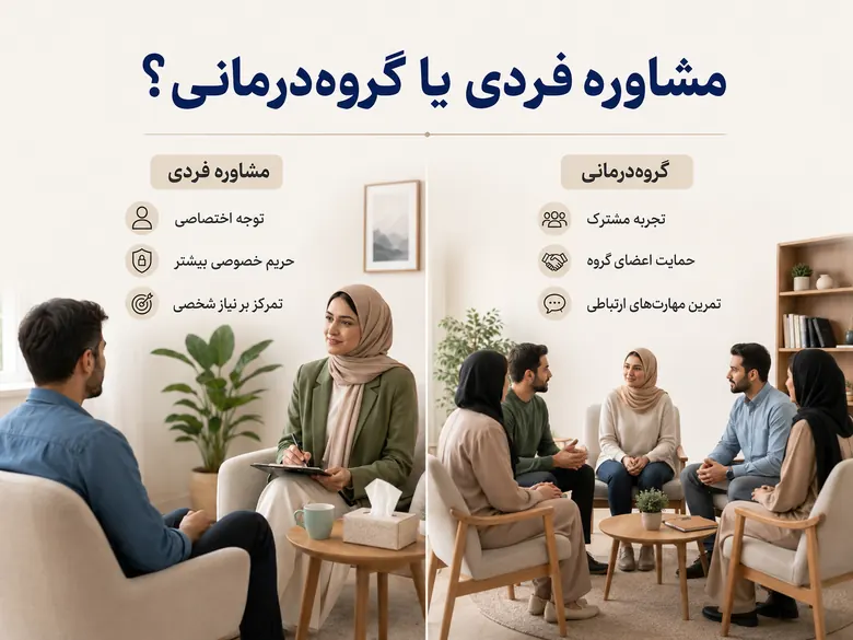 تفاوت مشاوره فردی و رواندرمانی مقایسه مشاوره فردی و رواندرمانی در جلسه گفتوگوی مراجع با روانشناس