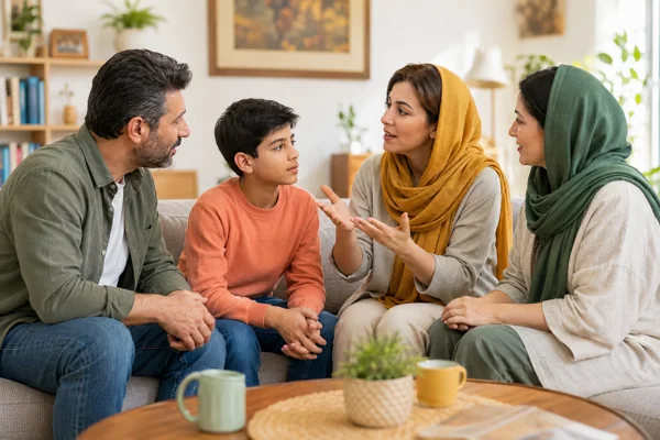 حل تعارض خانوادگی با گفتگوی سالم بین اعضای خانواده
