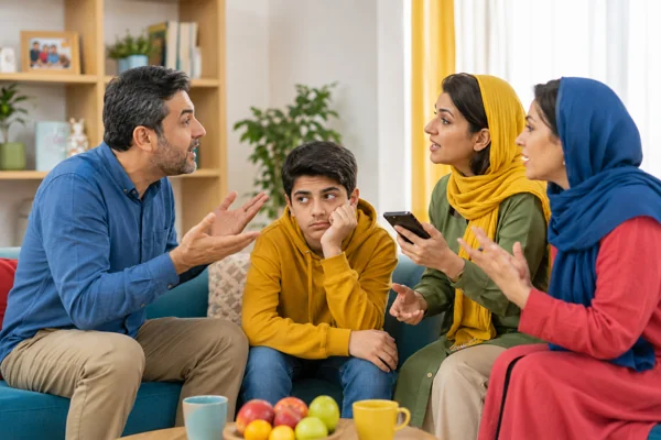 مشکلات ارتباطی در خانواده و احساس شنیده نشدن اعضای خانواده