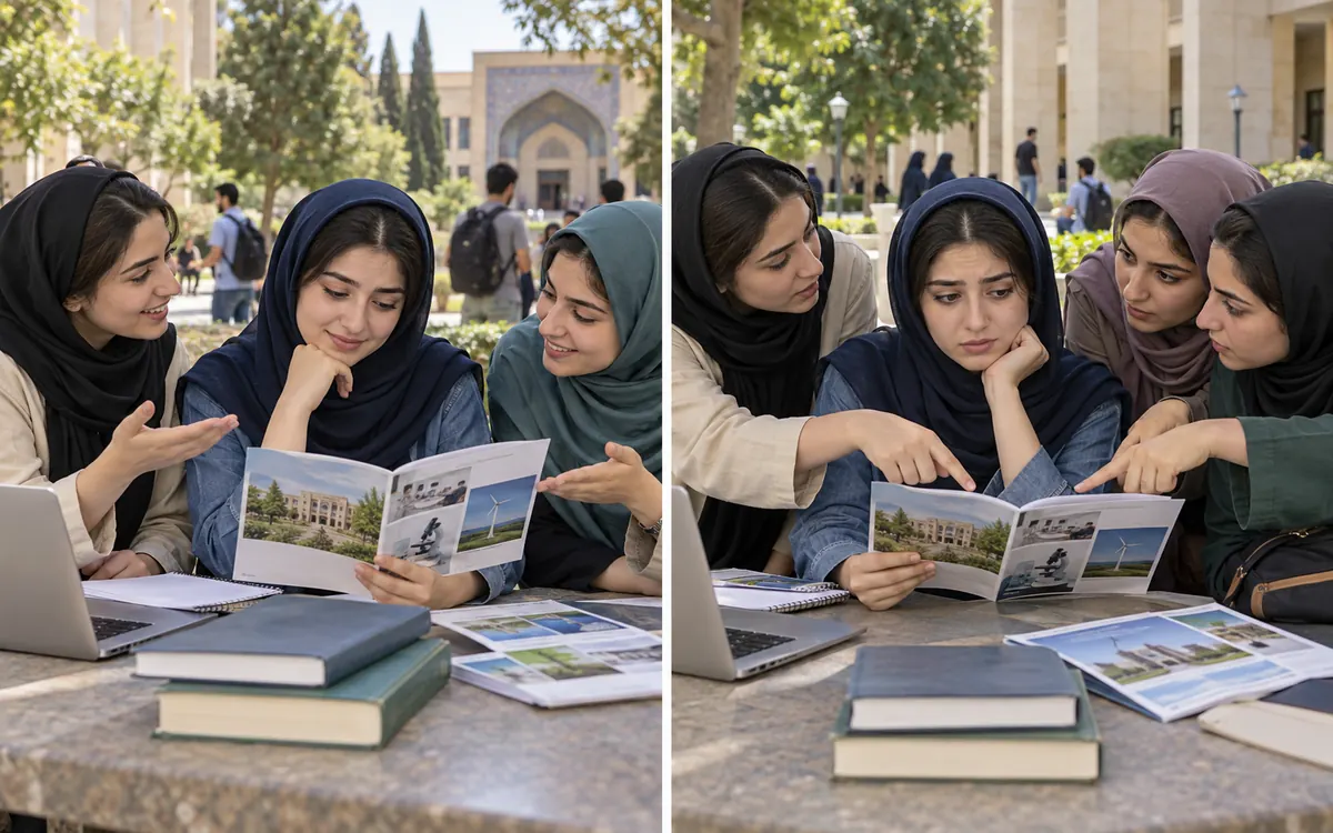 تفاوت گفت‌وگوی اطلاعاتی با دوستان و فشار برای انتخاب رشته مشابه